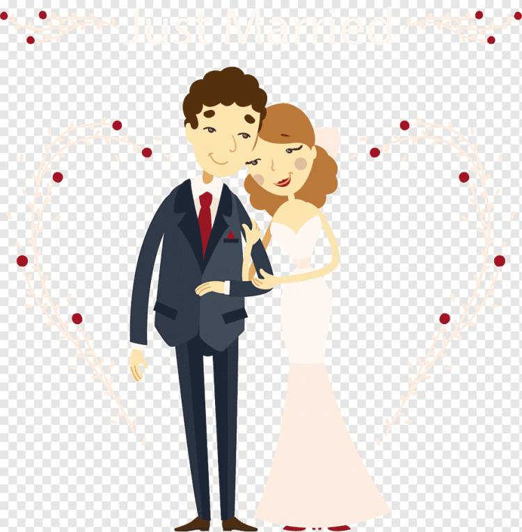 Echtpaar Marriage Cartoon, нарисованные женихом и невестой, любовь, акварель Живопись, ребенок png
