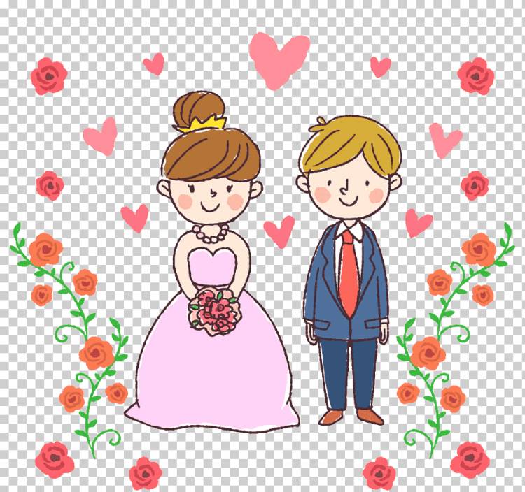 Свадебный рисунок жениха, ручная роспись жениха и невесты, любовь, акварель, ребенок png