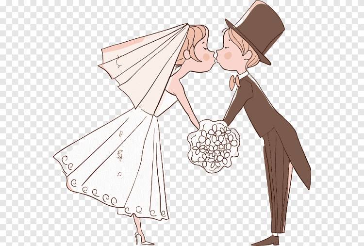 Приглашение на свадьбу Рисование невесты, мультфильм свадьба, праздники, рука png