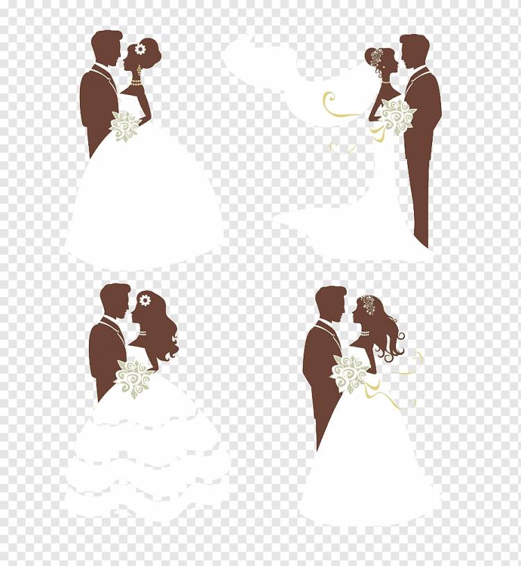 иллюстрация жениха и невесты, жених, невеста, иллюстрация молодоженов png