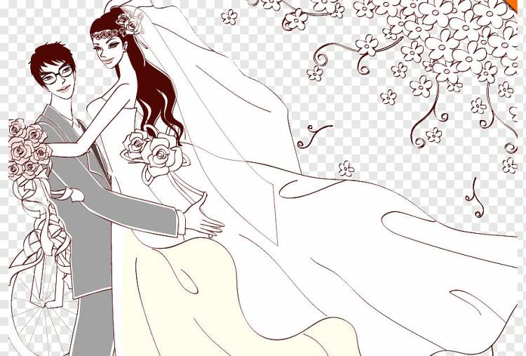Свадебные приглашения Жених, свадьба, любовь, годовщина свадьбы, нарисованные png