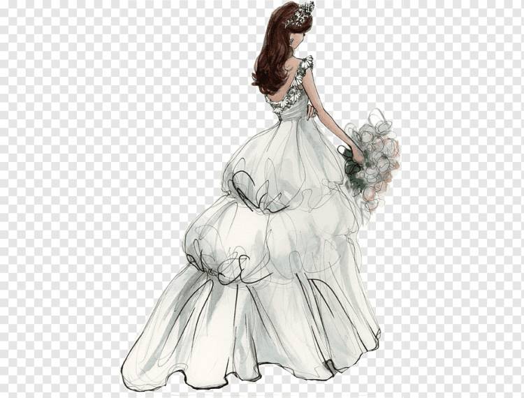 женщина, держащая букет цветов иллюстрации, свадебное приглашение невесты свадебное платье, невеста, ручная роспись, Акварельная живопись, нарисованная, свадьба png