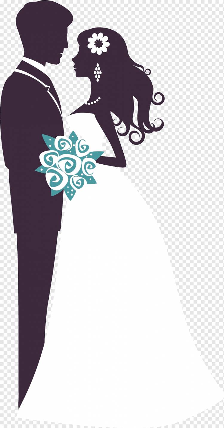 рисованной женатые мужчины и женщины, рука, свадьба, свадебный букет png