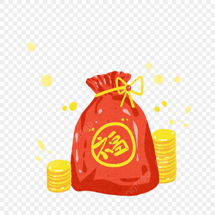 Новогодний благословенный мешок золотая монета нарисованный от руки праздничный PNG , Новый год, Заработать деньги, Счастливая сумка PNG картинки и пнг PSD рисунок для бесплатной загрузки