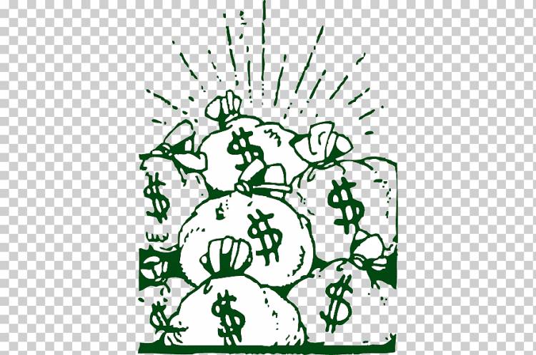 Денежный мешок Банкнота, мультфильм мешок денег, сохранение, лист, текст png