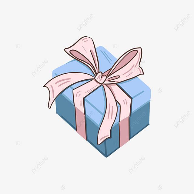 Нарисованные рукой элементы подарочной коробки шаржа PNG , Подарочная коробка, подарок, Детский день Psd материал PNG картинки и пнг PSD рисунок для бесплатной загрузки
