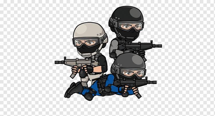 три армейских искусства, SWAT Tom Clancy's Rainbow Six Siege Анимационный рисунок Оружие, мультфильм, нарисованный вручную, игра, офицер полиции, люди png