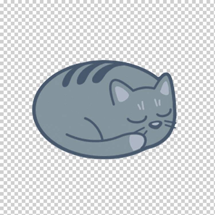 иллюстрация серого кота, Cat ICO Icon, неторопливо спящий кот, синий, млекопитающее, нарисованный png