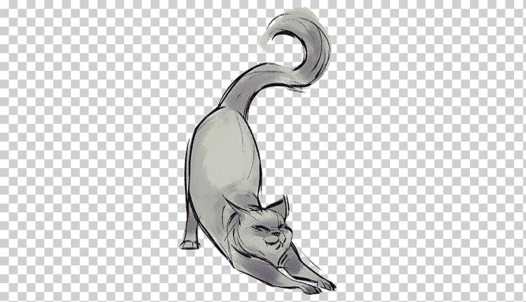 Cat Kitten Drawing Art Sketch, Нарисованный кот, акварель, млекопитающее, животные png