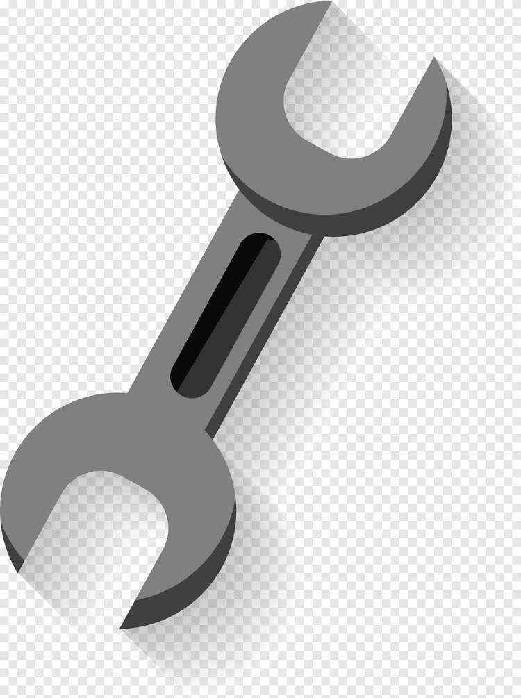 Серый значок, простой серый гаечный ключ, текст, метка png