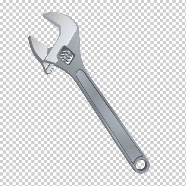 иллюстрация серого полумесяца, гаечный ключ для инструментов, гаечный ключ, угол, ремонт, с днем ​​рождения Векторные изображения png