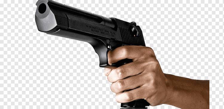 рука держит пистолет, наклейка на бампер оружия Газон знак военный, пистолет, рука, рука нарисованная, руки вверх png