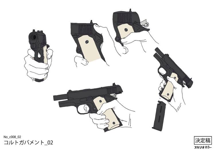 Пистолет направленный в камеру рисунки аниме 