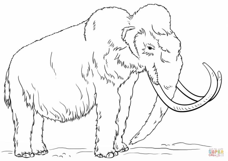 Детский рисунок мамонта