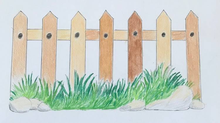 Как нарисовать забор 