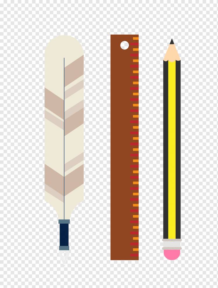 Ручка канцелярская линейка, многоцветная канцелярская бумага, три набора карандашей, ручка, угол, карандаш, цвет Карандаш png