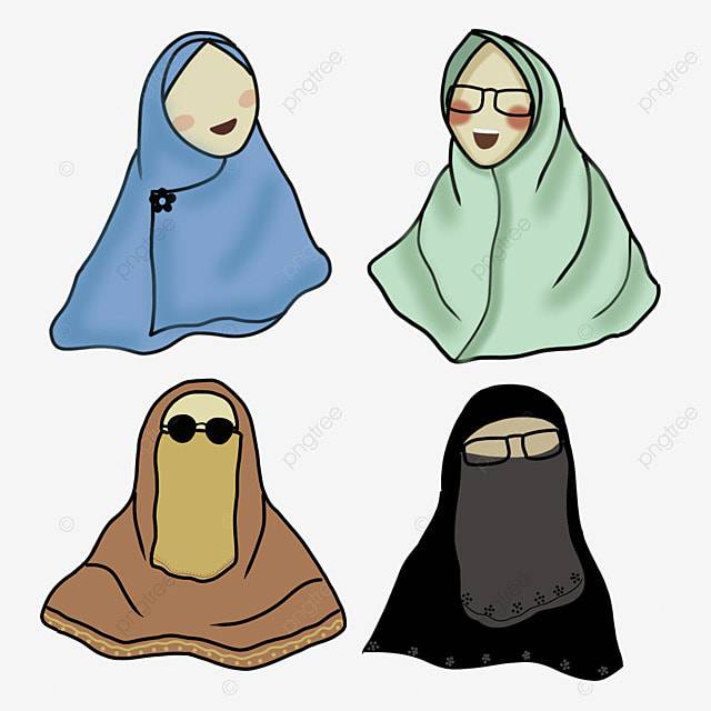 мусульманский хиджаб и никаб для аватара или аватара PNG , аватар, исламский, изображение профиля PNG картинки и пнг PSD рисунок для бесплатной загрузки