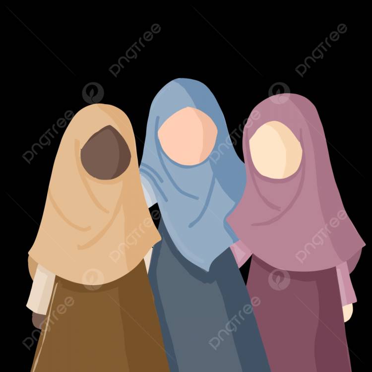 мусульманка в хиджабе дружба PNG , Исламский, дружба, Милый PNG картинки и пнг PSD рисунок для бесплатной загрузки