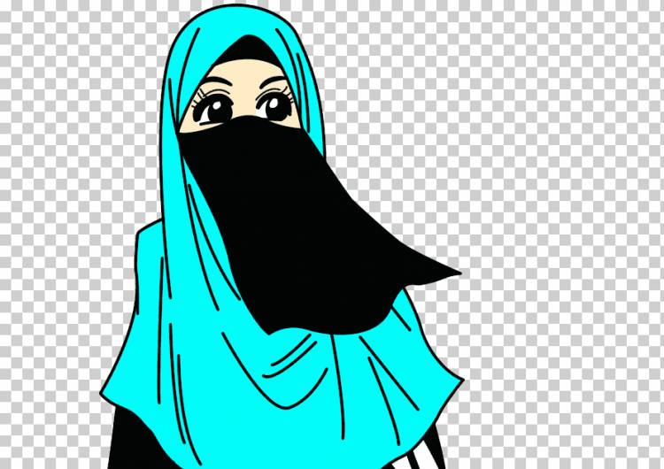 Мусульманка Хиджаб Дава Женщина, Картун муслима, другие, вымышленный персонаж, мультфильм png