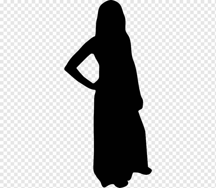 Мусульманки в исламе, платье силуэта, png