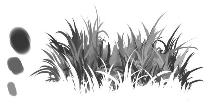 Рисование травы » Как нарисовать поэтапно