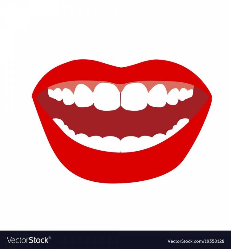 Рисунок рта с зубами