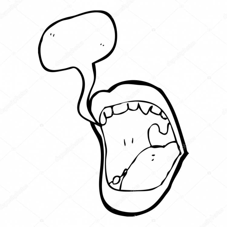 Кричащий рот Векторное изображение ©lineartestpilot
