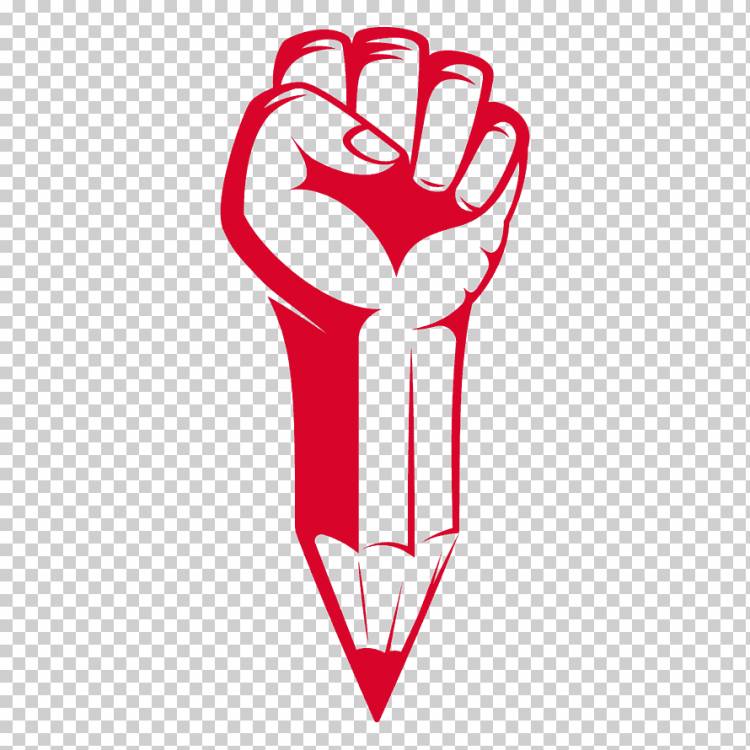 красный кулак и карандаш искусство, символ значок, кулак карандаш, любовь, карандаш, текст png