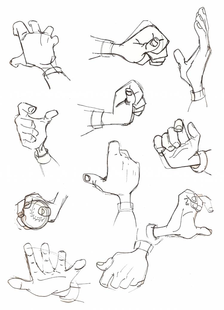Как нарисовать кулак 