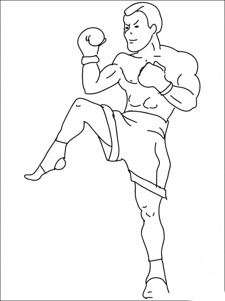 Поэтапный рисунок спортсмена