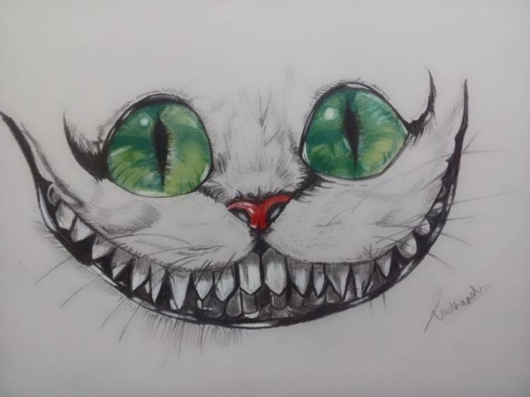 Как нарисовать чеширского кота