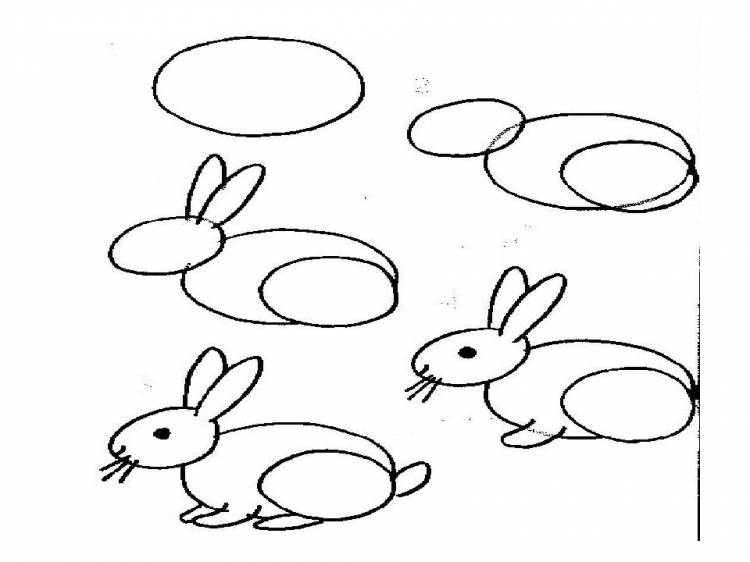 Как нарисовать зайчонка 