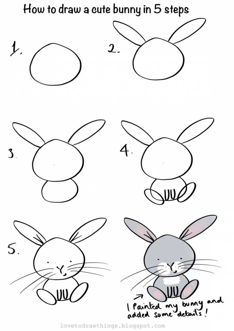 Рисование зайца