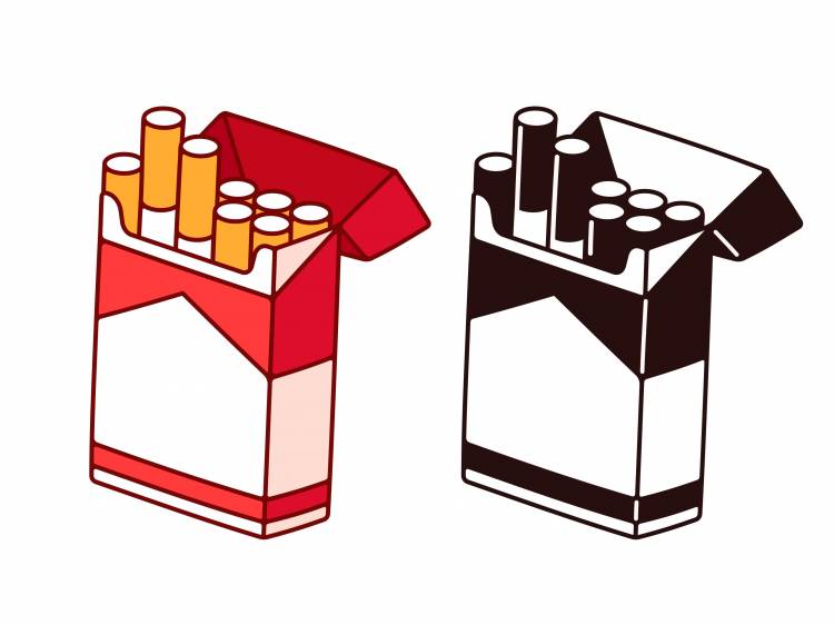 Простые рисунки сигареты 