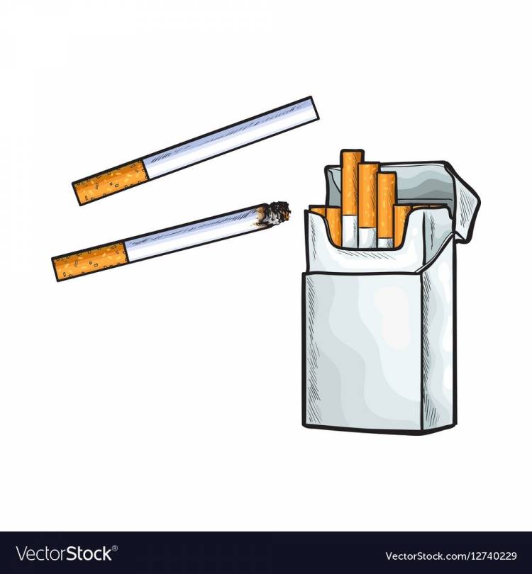 Сигарета рисунок для детей