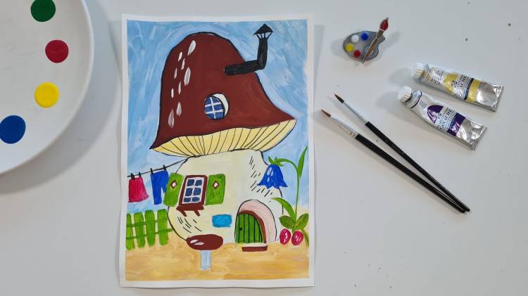 Рисуем сказочный домик