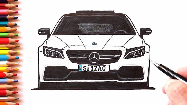 How to draw a Mercedes
