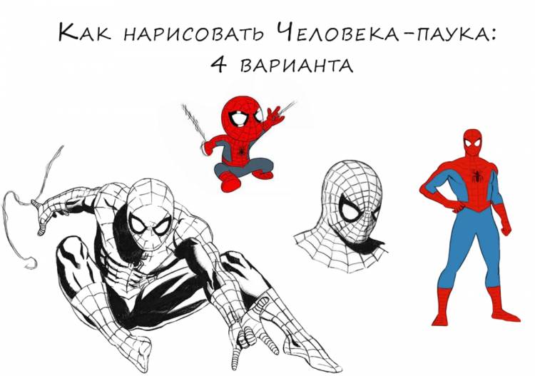 Как нарисовать Человека-паука