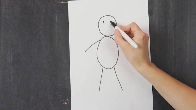 Схемы для детей как рисовать человека