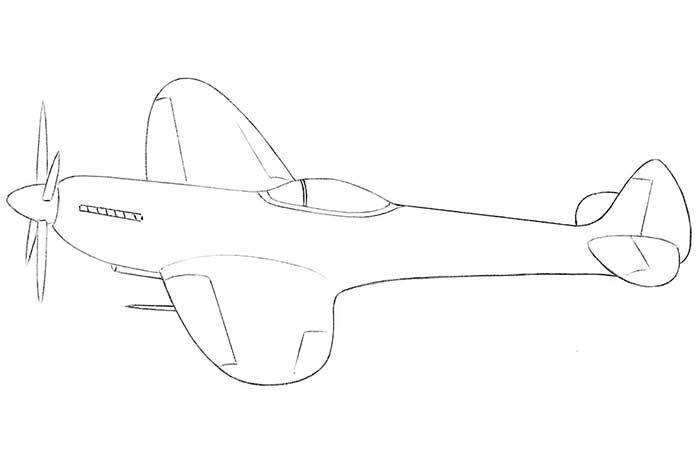 Как легко нарисовать военный самолет