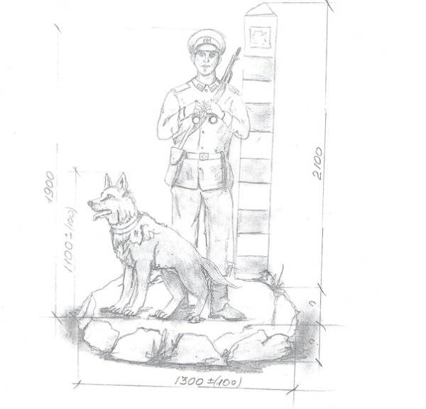Солдат с собакой рисунок карандашом 