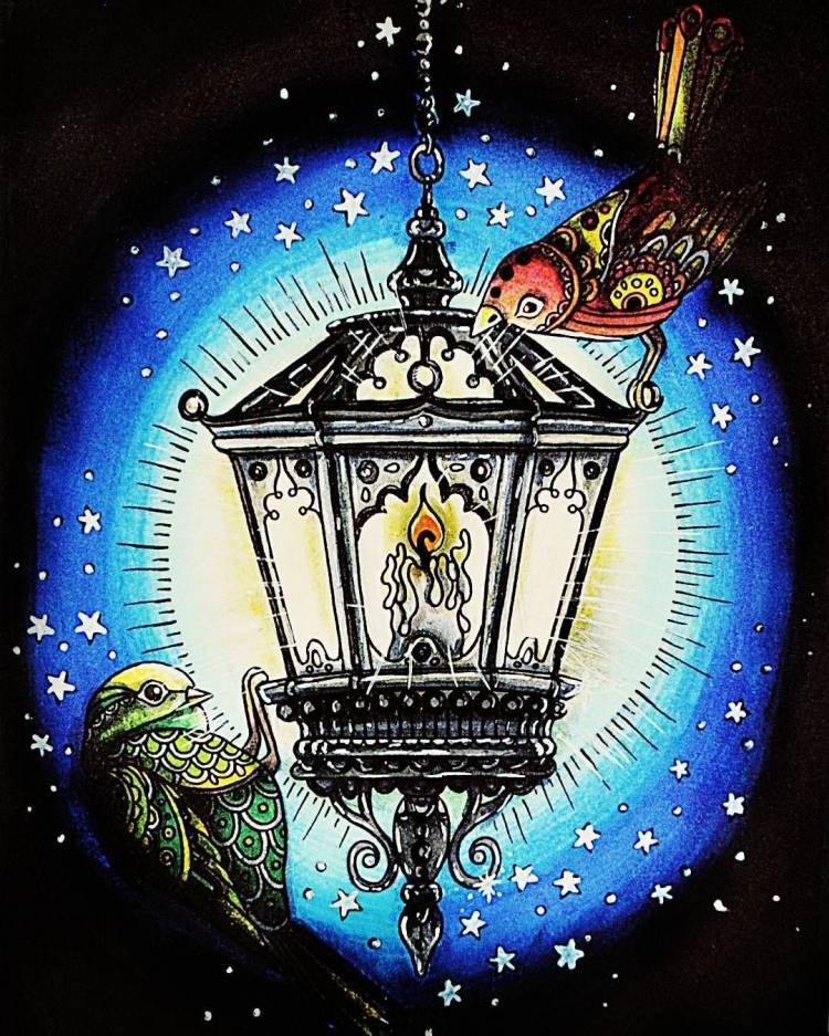 Волшебный фонарь рисунок