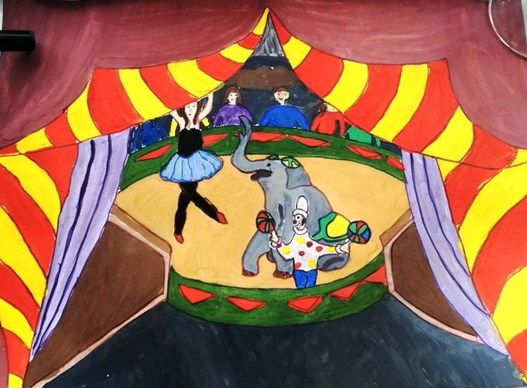 Цирковая арена рисунок