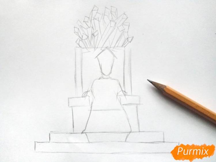 Как нарисовать Снежную королеву поэтапно