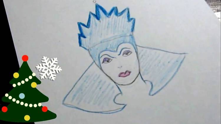Как быстро научиться рисовать Снежную Королеву