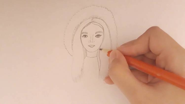 Как нарисовать Герду из сказки Снежная королева