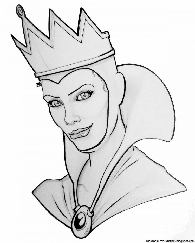 Снежная королева рисунок карандашом