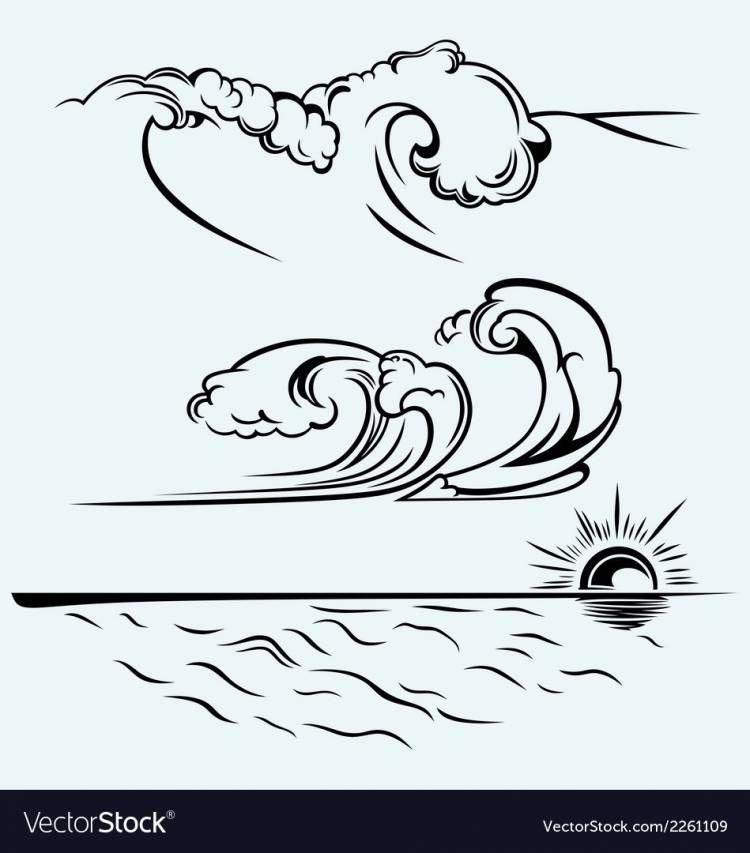 Как нарисовать волны 