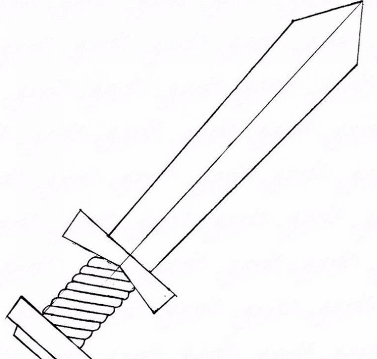 Рисунки щитов и мечей для срисовки 