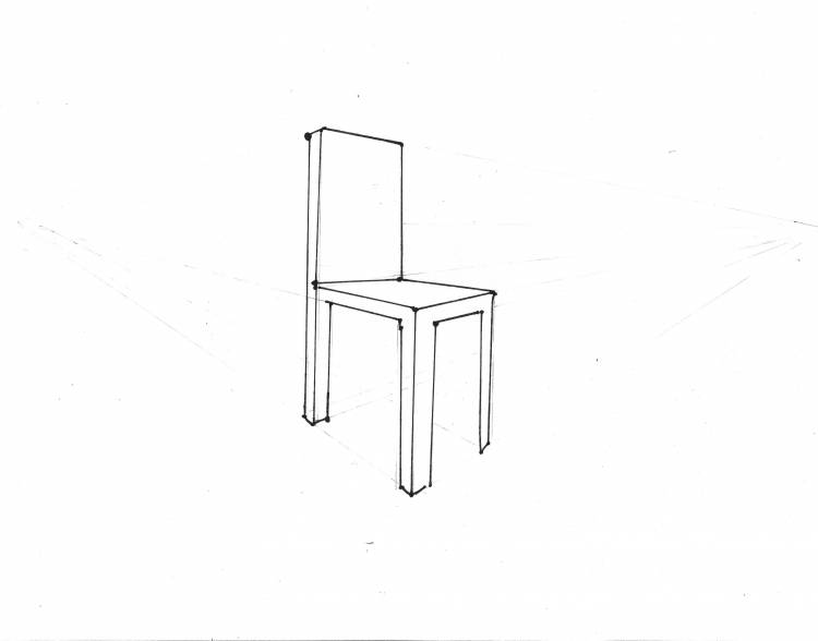 Как нарисовать стул 